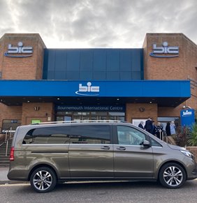 Mercedes chauffeur driven car hire Dorset